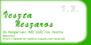 veszta meszaros business card